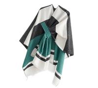 Poncho Shawl Elegant Open Front Warm Poncho Shawl Knit Wrap for Women Soft Warm Stylish Oversized Scarf Wrap Tassels
