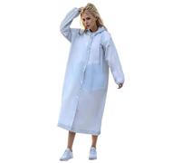 Poncho Waterproof Adult Reusable Rain Resistant Lightweight Raincoat Clear Coats Capes for Adults Emergency Situations