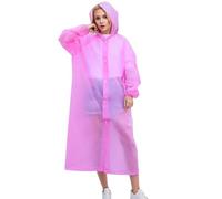 Poncho Waterproof Adult Reusable Rain Resistant Lightweight Raincoat Clear Coats Capes for Adults Emergency Situations