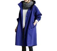 poncho waterproof adult, Waterproof Jackets for Women Uk - Ladies Lightweight Windproof Coats Oversized Ponchos Rain Waterprof Fashion Coat Windbreaker with Hood Casual Clothing for Hikking Walking