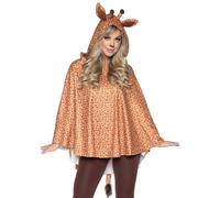 Poncho woman Leg Avenue Giraffe Marron TU
