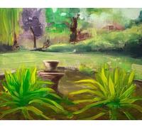 Pond 40 X 30 X 1 Cm (15.7 X 11.8 X 0.4 Inches)