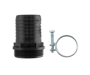 Pond Adapter 40mm Barb-1.25" bspm Fountain Pump Filter Corrugated Pipe Joiner+Free Double Wire Hose Clip 1.25" BSP = 41.9MM ACROSS The THREAD
