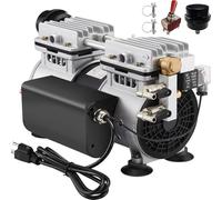 Pond Aerator Pump 5.2 CFM, 3/4 HP 550W Compressor for Outdoor Pond No Timer | Pond & Lakes Up to 3 Acres 50’, Aeration Pump for Deep Water Oxygen Circulation, Individual Electrical Box & Switch