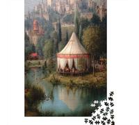 Pond, Beautiful Turkish Tent,Rätsel Für Erwachsene 70x50cm/1000pcs,Herausforderungsspiele