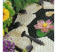 Pond Cover Net - Garden Koi Fish Pond Pool Netting Heron Fox Protector + Pegs (3 x 4m)