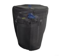 Pond Filter Insulation Cover for Pressurized Biological Pond Filters - Winter Heat Shield, D13" x H16" Black Weather-Resistant Filter Heat Shi