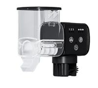 Pond Fish Feeder, Aquarium Fish Tank Feeder Intellint Automatic Feeder Digital Timing Remote Control Fish Feeding(250ml)