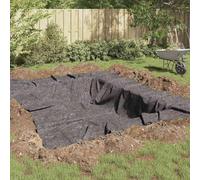 Pond Fleece Grey 1 x 25 m Polyester and Cotton, Durable Accessories for Garden Fountains and Water Features, Weatherproof Filter Fleece for Pond, Outdoor Cleaning and Care