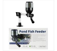 Pond Friend Automatic Fish Feeder Outdoor - 5.5L Holiday & Vacation Koi Feeder - Programmable LCD Timer for Precise Daily Feeding - Weatherproof Mains Power 12V Transformer, 3 Pin Plug & 5m Cable