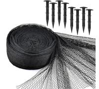 Pond Friend Cover Netting & Fixing Pegs 8 x 6m Protects Fish Against Herons Cats & Falling Leaves Heavy Duty Strong Black Net That Keeps Koi Safe