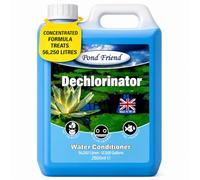 Pond Friend Dechlorinator & Tap Water Conditioner Treatment Makes Fish Safe Instantly By Removing Chlorine Chloramines & Heavy Metals From Fresh Water 2500ml Treats 56,250 Litre