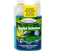 Pond Friend Sludge Solution - Natural Sludge Remover for Ponds & Filters - Friendly Bacteria Consumes Silt, Fish Waste & Organic Debris - Treats 22,750 Litres - Safe for Fish & Wildlife (1000ml)