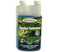 Pond Friend Sludge Solution Reduces Organic Waste Using Friendly Bacteria That Naturally Consume Silt, Dead Algae & Smell For Clearer Cleaner Water 1000ml