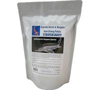 Pond Friend Supreme Sturgeon Pellets 6mm 1kg - 49% High Protein Sinking Growth Food For Bottom Feeding Pond Fish