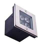 Pond Landscape Lights - IP67 Waterproof Buried Lamp, Inground Led Lights Embedded Garden Terrace Floor Lamp Square Landscape Lighting Stainless Steel Panel with Power Cord