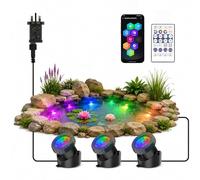 Pond Lights Mains Powered, 3-in-1 Underwater Light with APP&Remote Control