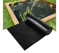 Pond Liner Garden Flexible Pond Membrane HDPE 2x2m 2x3.0m 3x3.0m 5x5m 6x8m Heavy Duty Outdoor Tarpaulin for Fish Pond Fountains Streams Wildlife Waterfall Impermeable Liner(Size:2x5M)