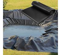 Pond Linerhdpe Pond Skins Small Fish Pond Liners8 Mil Black Waterfall Backyard Koi Pond Linerfor Fish Ponds Streams Fountains And Water Gardens, 1x2m/3x6.5ft