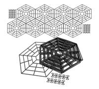 Pond Net Floating Protection - Hexagonal Theft Protection - 20-Piece Fish and Bird Protection Net Against Heron Cat Seabird Pond Garden Yard Path Patio