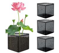 Pond Plant Baskets,Lily Plant Pots For Pond,4X Floating Aquatic Mesh,Breathable Planting Bags,Heavy Duty Fabric Pots For Pond,For Water Planting Indoor Garden Balcony