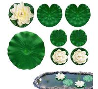Pond Plants for Small - Artificial Realistic Water Plants - Pool Decorations for Spring Summer Rain Valley Landscape Wedding Party Centerpieces Backyard Lake Waterfall Indoors