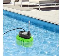 Pond Pump, 75W 3000L/H Submersible Water Pump with 3 Outlets and Water Pipe, Maximum Lifting Height 3.2m, Drain Water from Ponds, Swimming Pools, Fountains, Fish Tanks (Green, Black)