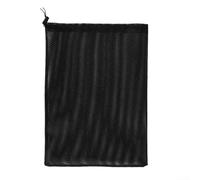 Pond Pump Filter Bag, 47x47cm Nylon Fine Mesh Debris Barrier with Drawstring for Pool and Garden Pumps, Heavy-Duty Black Netting Protector