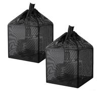 Pond Pump Filter Box, 10In Industrial-grade Nylon Triple-stitched Wear-resistant Super-fine Mesh Pump Barrier Bag For Outdoor Yard Pond Aquarium(2pcs)