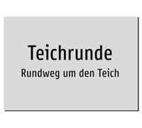 Pond Round Path Around the Pond Sticker A3: 420 x 297 mm - Without Graphics, Only Text