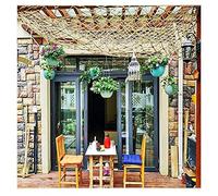 Pond Safety Net - Climbing Prevention Net with Jute Rope - Ideal for Outdoor Protection and Wildlife Safety Perfect for Gardens and Fish Ponds