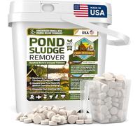 Pond Sludge Remover - 5 Pounds Beneficial Pond Bacteria & Enzyme Treatment - 100% Natural Muck Digester - Safe for All Aquatic Life and Recreation - Made in The USA