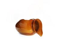 Pond Spitter Ceramic Jug Water Fountain Garden Waterfall Fountain Outdoor Water Feature Planter Plant Flower Pot Jar Backyard Outside Decorations Fish Tank Cave Aquarium Hydroponic Vase (Brown)