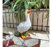 Pond Spitters and Simulation Duck Ornaments with 8W Pump for Garden Water Features and Courtyard Decor