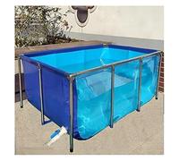 Pond Stock Tank - Indoor/Outdoor Breeding Aquarium with Steel Frame Viewing Panel for Goldfish & Koi - Durable Water Tank for Aquatic Life