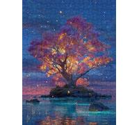 Pond Tree Jigsaw Puzzle 2000 Piece, Puzzles for Adults 2000, The Impossible Challenge, Jigsaw Puzzle Games Classic Educational, Wooden Puzzles, for Home Wall Decoration Gift FNKL1-184