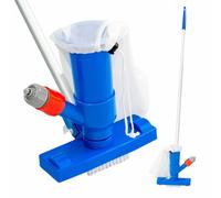 Pond Vacuum Pool Cleaner Algae Brush Sludge Remover Dirt Water Silt Vac