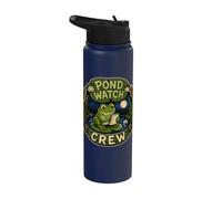 Pond Watch Crew Frog Observation Night Stainless Steel Insulated Water Bottle