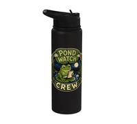 Pond Watch Crew Frog Observation Night Stainless Steel Insulated Water Bottle