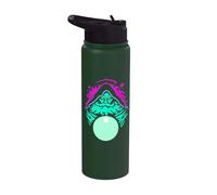 Pondering My Orb Wizard Ponders Magical Fantasy Cosmic Ball Stainless Steel Insulated Water Bottle
