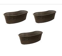 PondH2o Contour or Kidney Shaped Plastic Slotted Mesh Water Garden Aquatic Pond Plant Basket, 17 Inch, Value Three (3) Pack, Perfect for Lily's, Planting Pot, Basket for Aquaponics, Hydroponics