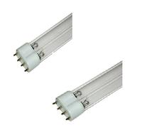 Pondh2o Twin Value Pack 55w 2G11 Base PLL UV-C 4 Pin High Performance Base Germicidal Replacement Lamp for Water Garden Koi Fish Pond UVC Filters & Clarifiers