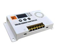 PONDON 10-100A Solar Charge Controller For Photovoltaic Street Light, Pulse Width Modulation 12V/24V Auto Adjust, Lcd Display, Three-Stage Charging, Solar Priority, Multiple Protection
