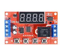 PONDON 2 Pcs 12V Relay Module With Timer, Digital Display, 32 Modes, Supports 250V/10A Load, Optically Isolated, 4 Control Buttons For Easy Use