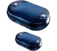 PONDON 2 Pcs Solar Powered Car Snow Removal Device, Antifreeze Defroster with Active Electron Technology, Rapid Ice Melting for Windshield Rearview Mirror, Dark Blue