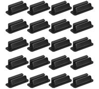 PONDON 20 Pcs Silicone Pen Holders, Desk Organizers for Pens, Strong Adhesive Marker Clips, Non-Slip Pencil Holders, Flexible Design for Various Pen Types, Ideal for Office, School, and Home Use