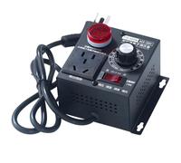 PONDON 2000W AC Motor Speed Controller, Digital Display Voltage Regulator, Temperature Control, Single Phase Fan Dimmer Switch, LED Display, Industrial Speed Control