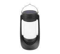 PONDON 7.9 X 4.1 In Solar Camping Lantern With Multiple Light Sources, Rechargeable Led Tent Light, Usb-C Output, Metal Handle, Innovative Flame Effect