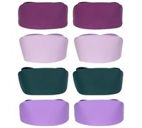 PONDON 8 Pcs Nurse Caps for Professional, Cotton-Polyester, Satin Lined, Breathable, Button Design, One Size, Easy Wash