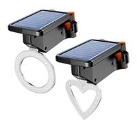 PONDON Bicycle Tail Light, Two Pcs Led Red Cob Bulbs, Ipx4 Waterproof, Solar, Bicycle Safety Light Collection, Light Control, 3 Modes, Install Easily For Road Bicycles And Mountain Bicycles
